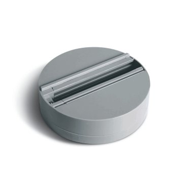 ONE Light Square Track Surface - opbouwvoet voor trackspots - 3-fase railsysteem - Ø 11,2 cm - 6A - grijs
