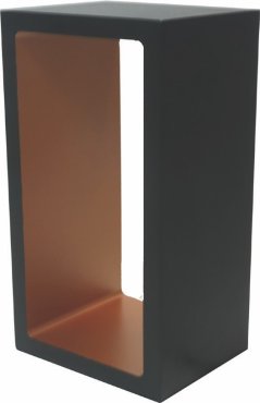 Artdelight Corridor - tafellamp - 18,2 x 10 x 8 cm - 3 stappen dimmer - 6W LED incl. - IP40 - zwart en goud