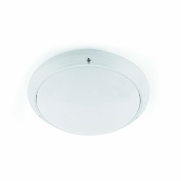 Faro Dakron - plafondverlichting - Ø 27 x 8.5 cm - IP65 - mat wit