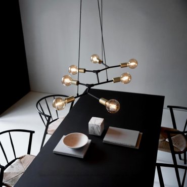 Nordlux Josefine - hanglamp - 91 x 45 x 204,4 cm - zwart