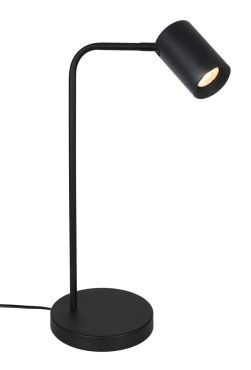 Artdelight Megano - tafellamp - Ø 17 x 45 cm - zwart