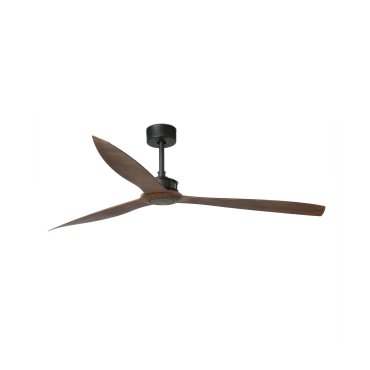 Faro Just Fan - plafondventilator met afstandsbediening - Ø 178 cm - bruin en mat zwart