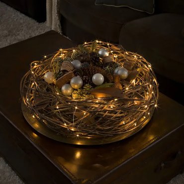 Konstsmide kerstverlichting - Draadverlichting - 14,9 m - 100 LEDs - zilver