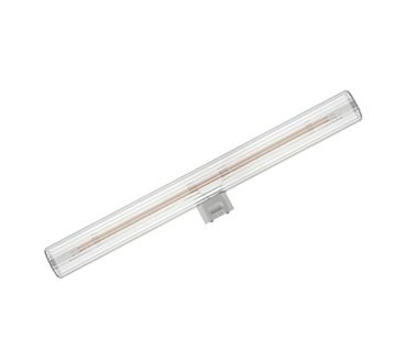 Daylight Italia LED lamp - Linea Righe - Ø 3 x 30 cm - S14d - 6W dimbaar - 2700K - transparant