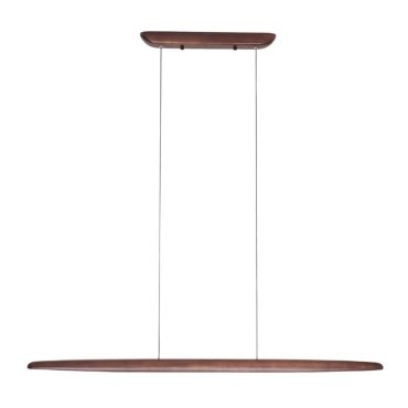 Maxlight Woody - hanglamp - 130 x 170 cm - 25W LED incl. - donkerbruin