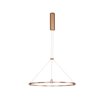 Nova Luce Dion - magnetische cirkelvormige structuur - Ø 60 x 120 cm - geschikt tot maximum 60W LED - satijn goud