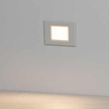 Nova Luce Rudy - inbouw wandverlichting - 12 x 8 x 4,7 cm - 3W LED incl. - IP65 - zandwit
