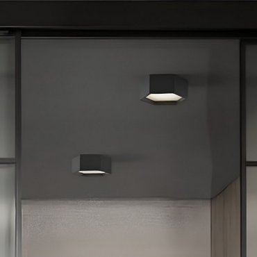 Nova Luce Samba - plafondlamp - 25 x 10 cm - 10W LED incl. - zandzwart