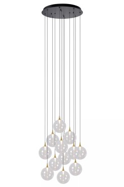 Lucide Gisela - hanglamp - Ø 61 x 326 cm - 12 x 3,6W  dimbare LED incl. - transparant