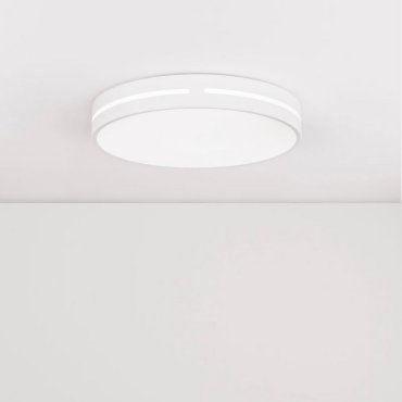 Nova Luce Wheel - plafondlamp - Ø 45 x 6 cm - 30W LED incl. - zandwit