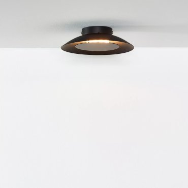 Lucide Foskal - plafondverlichting - Ø 21 x 5 cm - 6W LED incl. - zwart