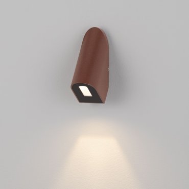 Nova Luce Soren - buiten wandverlichting - 4 x 9,7 x 5,8 cm - 3W LED incl. - IP65 - corten