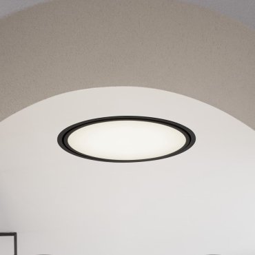 Nova Luce Perfect Profile Trimless - inbouwspot op afstandsbediening (incl.) - Ø 1045 mm, 1030 mm inbouwmaat - 120W dimbare LED incl. - 2700K-6000K - zwart
