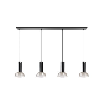 ETH Beal - hanglamp - Ø 10 x 200 cm - smoke groen