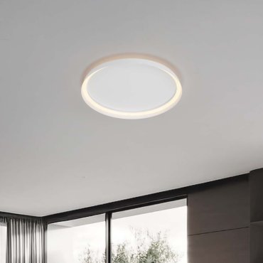 Nova Luce Ormi - plafondlamp - Ø 60 x 7 cm - 48W dimbare LED incl. - zandwit