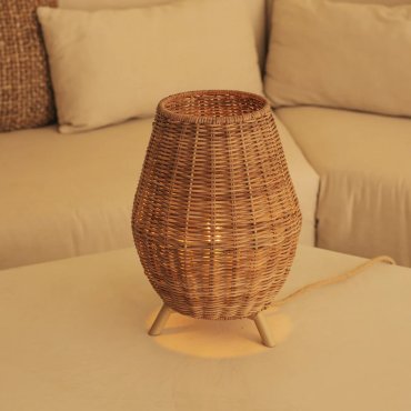 New Garden Saona - tafellamp - Ø 22,5 x 32,5 cm - rotan