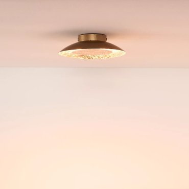 Lucide Foskal - plafondverlichting - Ø 21,5 x 5,2 cm - messing
