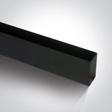 ONE Light magnetisch railsysteem MIDI - opbouwprofiel - 2 meter - 5,5 x 2,7 cm - DALI dimbaar - zwart