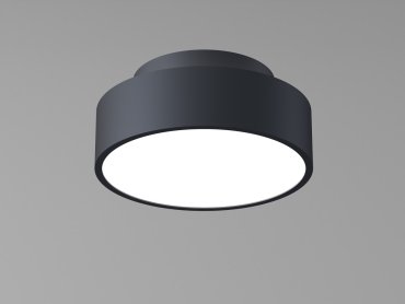 Artdelight Chicago - plafondlamp - Ø 15 x 6,8 cm - 9,8W dimbare LED incl. - zwart