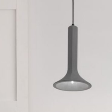 Nova Luce Dylan - hanglamp - Ø 22,3 x 150 cm - grijs