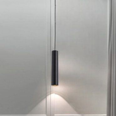 Nova Luce Gia - hanglamp - Ø 6 x 170 cm - zwart