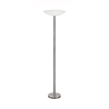 Nova Luce Rocco - staanlamp - Ø 45,5 x 181 cm - 30W dimbare LED incl. - satijn nikkel