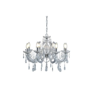 Searchlight Marie Therese - luster - Ø 61 x 100 cm - chroom