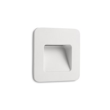 Faro Nase - inbouw wandverlichting - 9,4 x 5,7 x 9,4 cm - 2,9W LED incl. - IP44 - mat wit