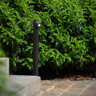 Lucide Ibamba - tuinpaal - 8 x 8,3 x 60 cm - 6W LED incl. - IP65 - zwart
