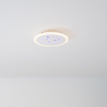 Nova Luce Astro - plafondlamp met afstandsbediening - Ø 30 x 5 cm - 19W dimbare LED incl. - zandwit