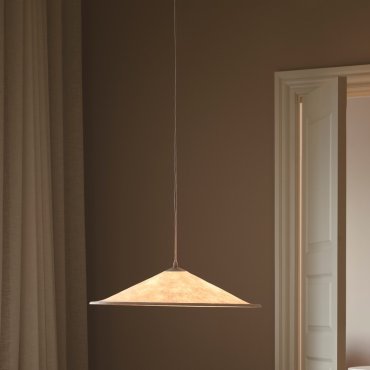 Design For The People Hill - hanglamp - Ø 55 x 300 cm - wit