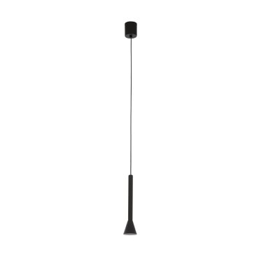 Nova Luce Navan - hanglamp - Ø 6 x 150 cm - 6W LED incl. - mat zwart