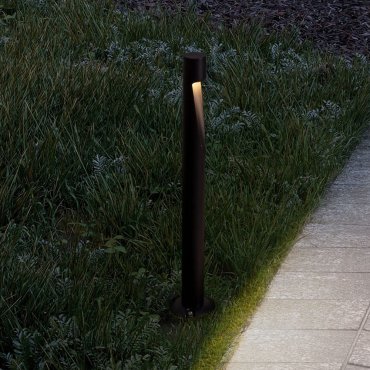 Nova Luce Nooi - tuinpaal - Ø 10,5 x 60 cm - 6W LED incl. - IP65 - donker antraciet
