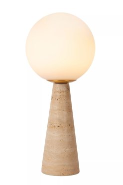 Lucide Evin - tafellamp - Ø 20 x 45,5 cm - taupe