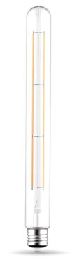 Daylight Italia LED filament lamp - Ø 3,2 x 30 cm - E27 - 7,8W dimbaar - transparant