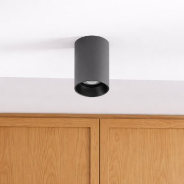 Faro Stan - plafondverlichting - Ø 6 x 10,5 cm - mat zwart