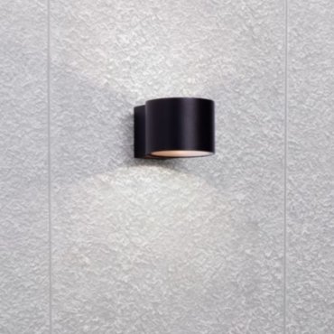 Nova Luce Beta - buiten wandverlichting - Ø 9 x 6,8 x 11 cm - 13W LED incl. - IP54 - zandzwart