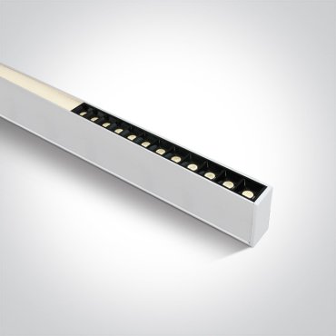 TWEEDEKANS - ONE Light LED Linear Profiles - plafond/hanglamp - 120 x 7 x 3,5 cm - 40W LED incl. - wit - instelbare lichtkleur