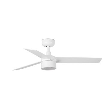 Faro Rudder Tek 3 S - plafondventilator met licht - Ø 106 cm - mat wit - 2700K