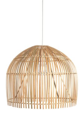 Searchlight Bali - hanglamp - Ø 60 x 160 cm - bruin