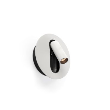 Faro Timit - bedlamp - 5,3 x 11,2 x 3 cm - 4,5W LED incl. - mat wit en gestructureerd zwart