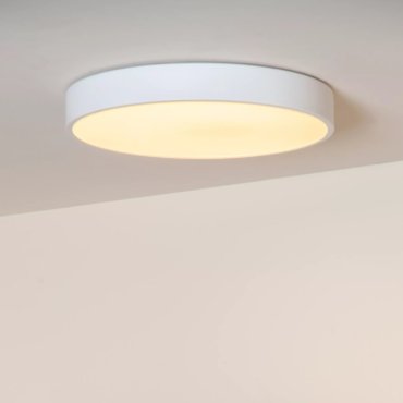 Lucide Unar - plafondverlichting - Ø 30 x 5 cm - 18W dimbare LED incl. -  3 stappen dimmer - wit