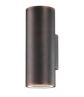 Nova Luce Nodus - buiten wandlamp - 18 x 10,4 x 6,5 cm -  IP54 - antiek bruin