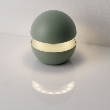 Nova Luce Puk - draagbare oplaadbare lichtbron - Ø 10 x 11,4 cm - 2W dimbare LED incl. - IP54 - saliegroen