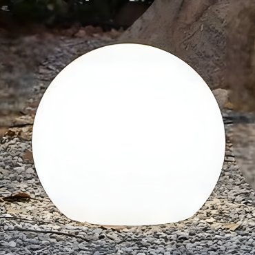 New Garden Buly 40 - oplaadbare tafellamp op zonne-energie en met kabel - Ø 40 x 26,5 x 35 cm - 1W RGB LED incl. - IP65 - wit