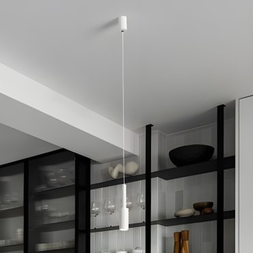 Nova Luce Joy - hanglamp - Ø 4 x 200 cm - 7W LED incl. - zandwit