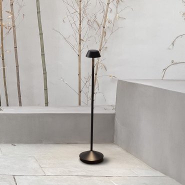 Nova Luce Arion - tuinpaal - Ø 11 x 50 cm - 4W LED incl. - IP65 - donker antraciet