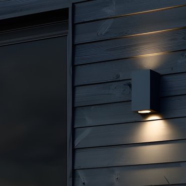 Nordlux Canto Maxi Kubi 2 - buiten wandverlichting - 8,7 x 17,2 x 10 cm - IP44 - zwart