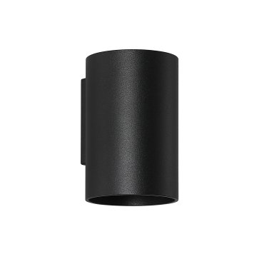 Searchlight Round - wandlamp - Ø 6,5 x 10 cm - zwart