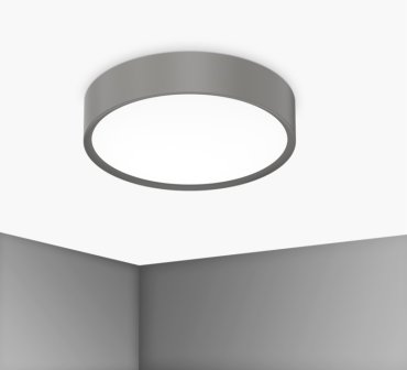 Century Italia Blanca Luxe - plafondlamp - Ø 40 x 7 cm - 24W LED incl. - grijs